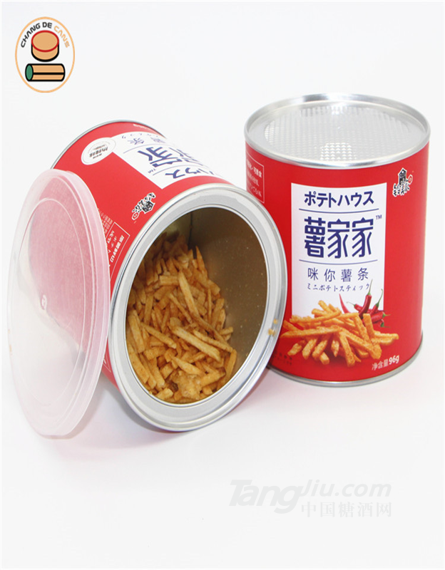 廠家全國供應(yīng)薯?xiàng)l罐膨化食品包裝盒定制