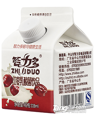 智力多廠家直銷紅棗乳酸菌飲品238g