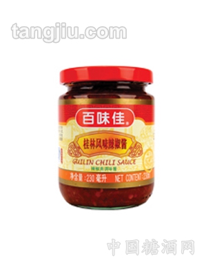 百味佳桂林風(fēng)味辣椒醬230ml