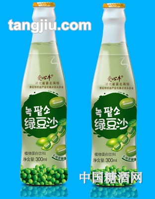 愛心牛綠豆沙植物蛋白飲料300ML