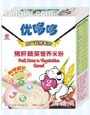 優(yōu)哆哆豬肝蔬菜營(yíng)養(yǎng)米粉250g