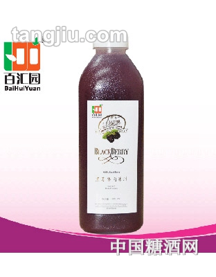 百匯園黑莓果肉果汁飲品1L