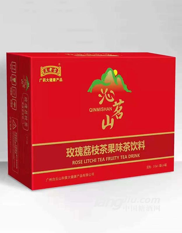 沁茗山玫瑰荔枝茶國威茶飲料310mlx24罐