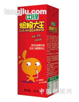 中綠粗糧大王核桃+花生優(yōu)益乳200ml