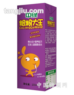 中綠粗糧大王玉米優(yōu)益乳200ml