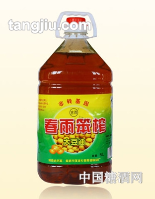 春雨笨榨大豆油5L