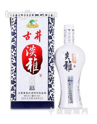 38&#176;古井淡雅藍花450ml