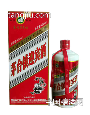 茅臺鎮迎賓酒濃香型熊貓52度450ml