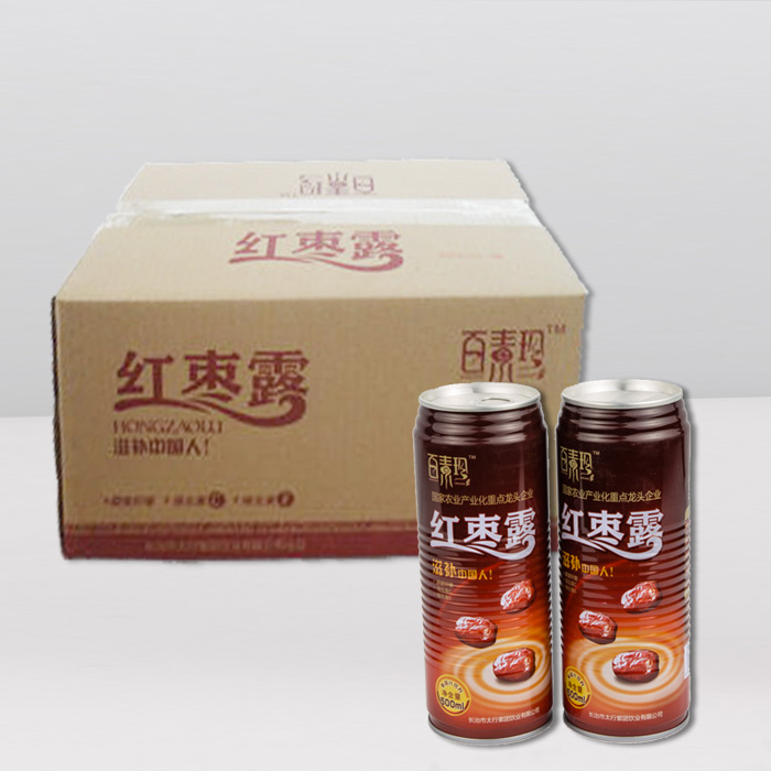 供應百素珍 紅棗露500ml*15瓶 易拉罐裝 紅棗味果蔬汁