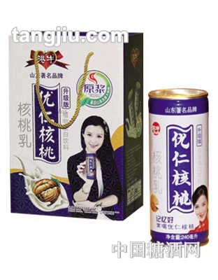 港牛優仁核桃罐裝飲料