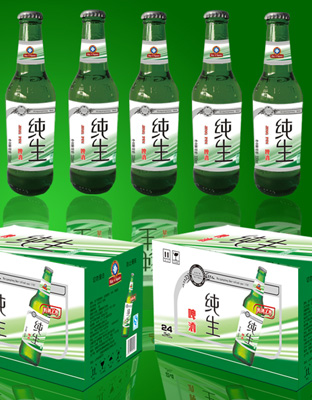 竹葉綠純生330ML