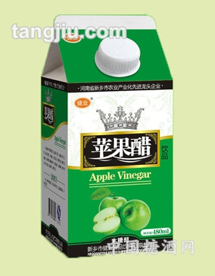 養(yǎng)生蘋果醋綠屋頂盒480ml