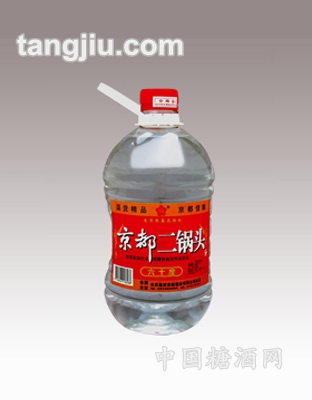 京都二鍋頭60度透明小桶2L