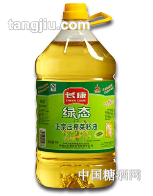 長康綠態(tài)正宗壓榨菜籽油4L