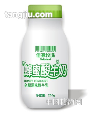 佳源牧場蜂蜜牛奶250ml