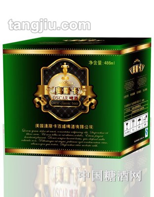 澳斯卡啤酒綠瓶486ml