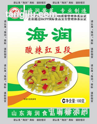 酸辣豇豆段100g