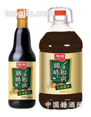 加加調(diào)味廚房&amp;#8226；生抽醬油500ml