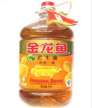 供應金龍魚花生油 5L/40元