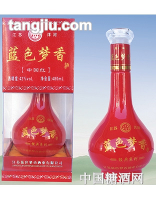 藍(lán)色夢(mèng)香酒透明中國(guó)紅480ml