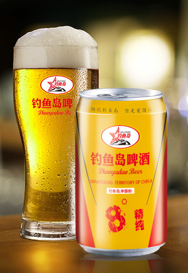 釣魚島罐裝啤酒精純8&#176;P（330ml）