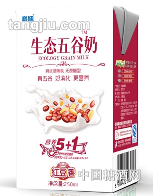 科迪紅豆香生態(tài)五谷奶250ml