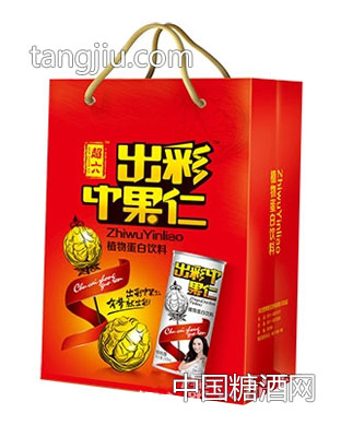 超六出彩中果仁植物蛋白飲料禮品袋