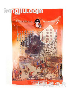 愛(ài)湯一族眉豆紅棗燉豬尾湯料192g