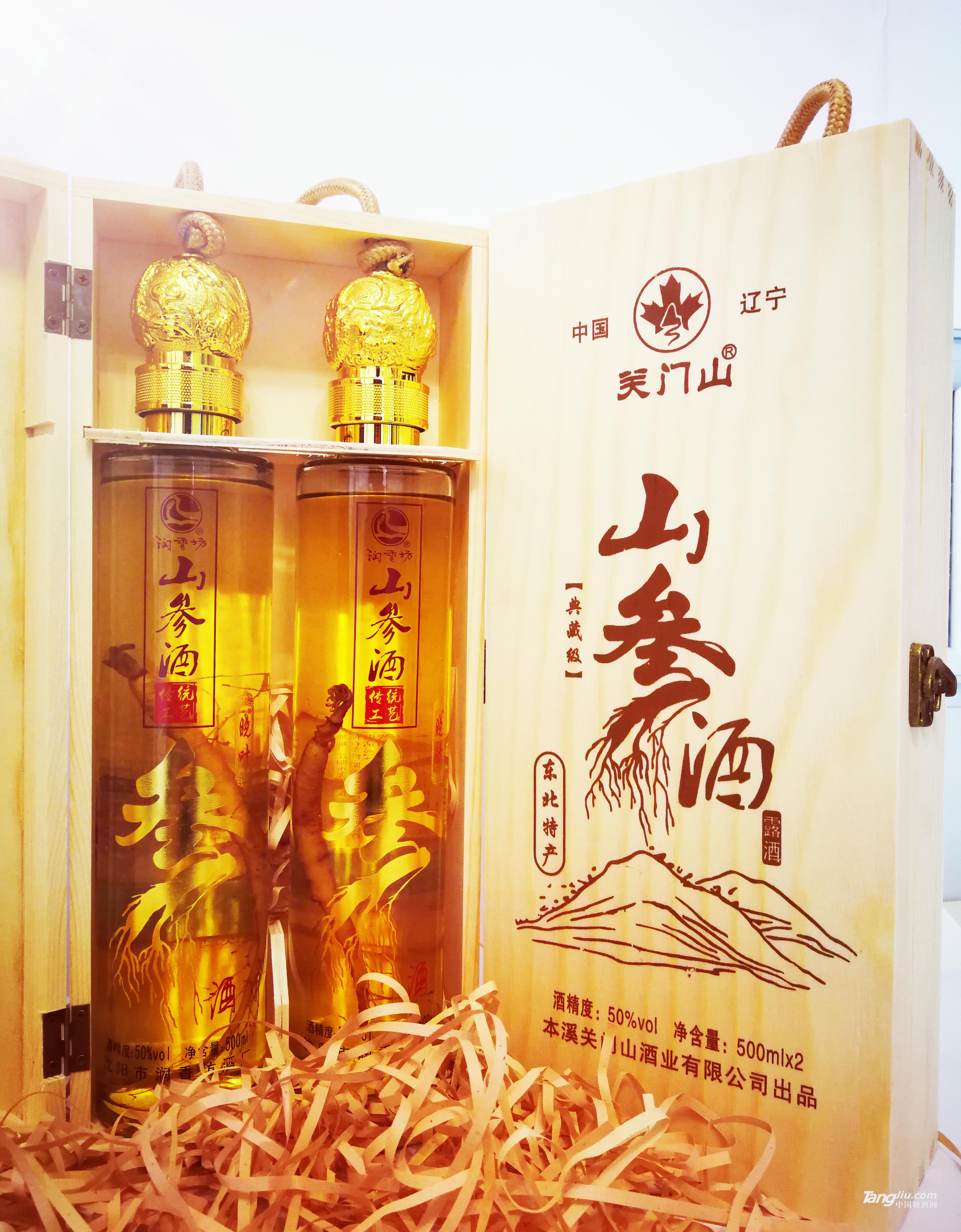 潤(rùn)香坊關(guān)東長(zhǎng)白50度參王露酒典藏版-500ml