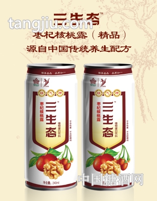 三生態(tài)棗杞核桃露（精品）罐裝