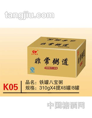 K05 品名：鐵罐八寶粥 規(guī)格：310x4提x6罐、8罐