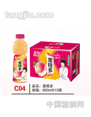 C04 品名：蜜桃多 規格：600mlx15瓶