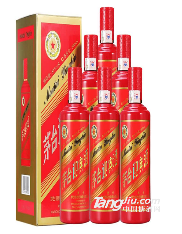 茅臺鎮(zhèn)酒迎賓中國紅醬香型白酒 禮盒裝500ml