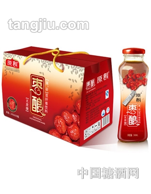 原創(chuàng)棗釀240ml【果、谷】雙纖維飲料