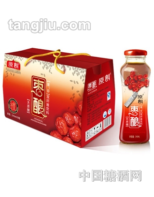 原創(chuàng)棗釀雙纖維飲料240ml禮品