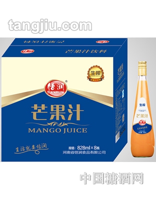 恬潤生榨芒果汁飲料828ml