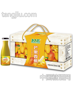 北大荒芒果香蕉復(fù)合果汁飲料300mlx8瓶