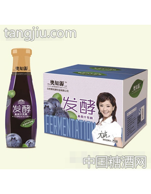 奧知源發(fā)酵藍莓果汁果肉飲料310mlx12瓶