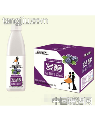 奧知源發(fā)酵藍莓汁飲料1Lx6瓶