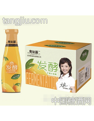 奧知源發(fā)酵芒果果汁果肉飲料310mlx12瓶