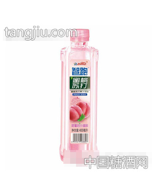 智跑蜜桃蘇打水400ml