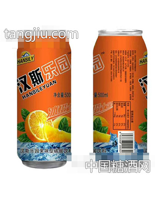 漢斯樂園冰橙十足500ml