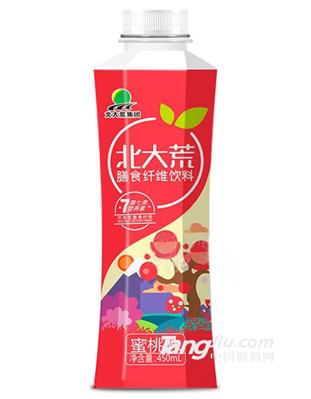 北大荒膳食纖維飲料 蜜桃味 450ML