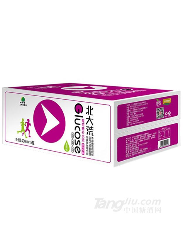 北大荒葡萄糖補(bǔ)水液蜜桃味果味飲料箱裝400MLx15瓶