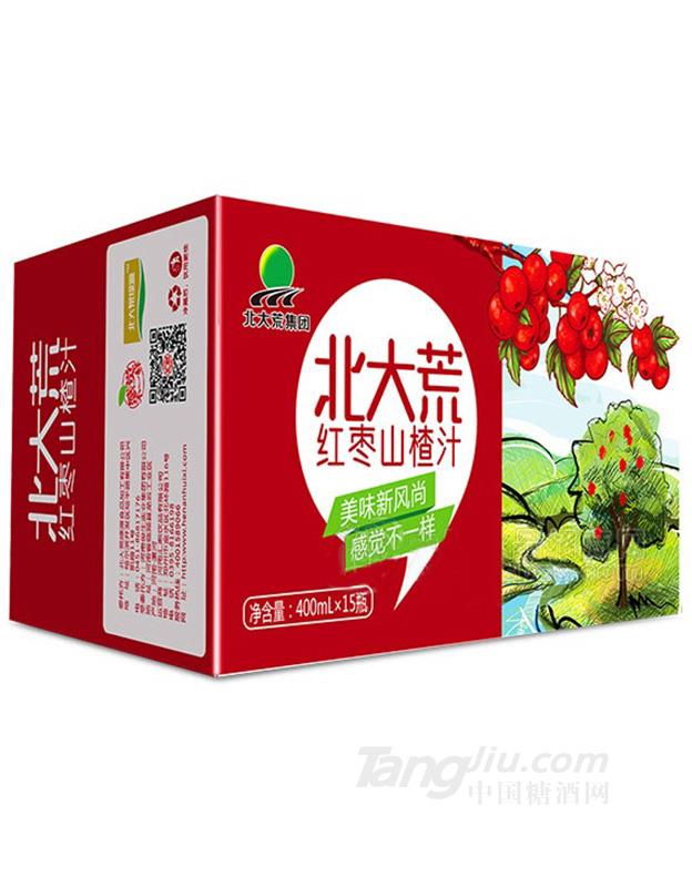 北大荒紅棗山楂汁果汁飲料 箱裝 400MLx15瓶