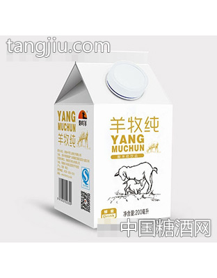 秦嶺羊羊牧純酸羊奶蜂蜜味200ml