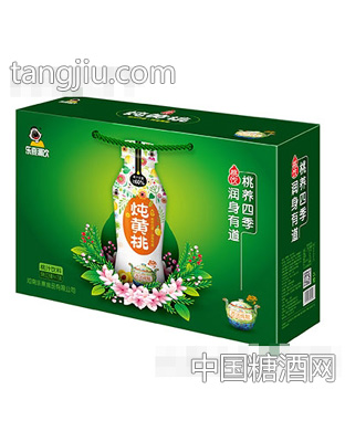 樂熹潮飲燉黃桃桃汁飲料328mlx15瓶箱裝