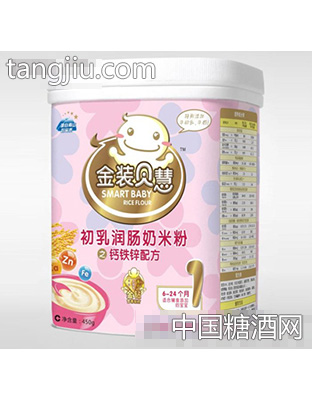 450克初乳潤(rùn)腸奶米粉之鈣鐵鋅配方