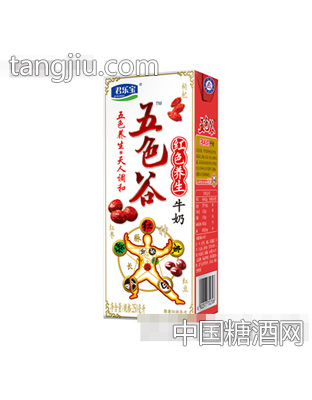 五色谷紅色養生牛奶250ml