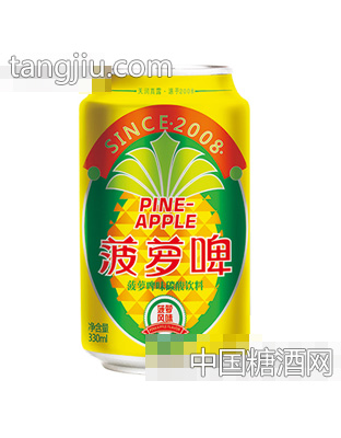 天潤(rùn)真露菠蘿啤味碳酸飲料330ml